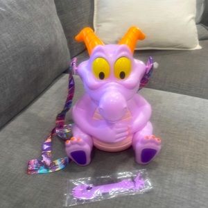 Disney Figment popcorn bucket with spork